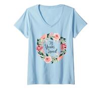 Femme 78 Years Loved Women Men 78 Years Old 78th Birthday T-Shirt avec Col en V