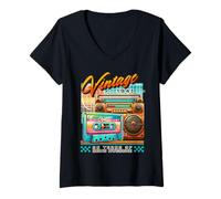 Femme 85e Anniversaire Vintage 1941 rétro 85 Ans étant génial T-Shirt avec Col en V