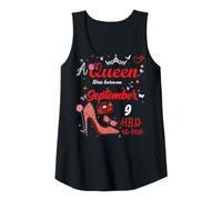 Femme 9 Septembre Anniversaire Cette Reine est née Le 9 Septembre Débardeur