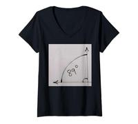 Femme 90 degrés est Un Angle Droit. Je Vous Donne 89 degrés. T-Shirt avec Col en V