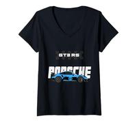 Femme 911 GT3 RS Voiture de sport allemande SE T-Shirt avec Col en V