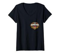 Femme 911 Service de Transport d'urgence Service de Transport ferroviaire T-Shirt avec Col en V