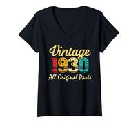 Femme 95 Ans Vintage Femmes 1930 95e Anniversaire pièces Originales T-Shirt avec Col en V