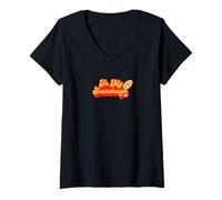 Femme À l'époque de Mon levain, Chef T-Shirt avec Col en V