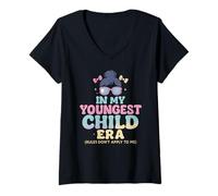 Femme À l'époque de Mon Plus Jeune Enfant, Les règles ne s'appliquent Pas à Moi - Fille T-Shirt avec Col en V
