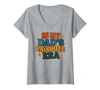 Femme À l'époque préférée de Mon père - Jolie Fille de Famille T-Shirt avec Col en V
