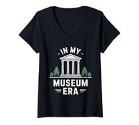 Femme À l'ère de Mon musée T-Shirt avec Col en V
