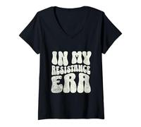 Femme À Mon époque de résistance T-Shirt avec Col en V