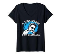 Femme A Toda Madre O Un Desmadre Chicanos Mexican Pride Mexico T-Shirt avec Col en V