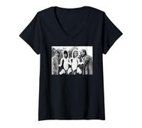 Femme Abba at Christmas Super Trouper 1980 T-Shirt avec Col en V