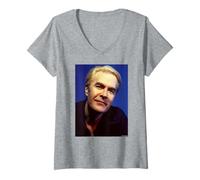 Femme ABC Look of Love Chanteur Martin Fry par Andy Willsher T-Shirt avec Col en V