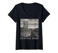 Femme Abraham, Dieu et Deux Anges T-Shirt avec Col en V