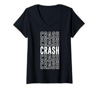 Femme Accident T-Shirt avec Col en V