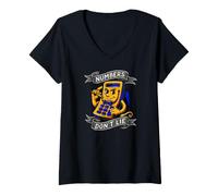 Femme Accountant Calculator Numbers Dont Lie T-Shirt avec Col en V