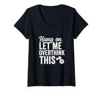 Femme Accrochez-Moi de trop Penser à ce Rough Gears T-Shirt avec Col en V