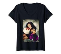 Femme Acteur Carmen Electra Scary Movie Baywatch par Michael Grecco T-Shirt avec Col en V