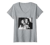Femme Acteur Christopher Lee Dracula A.D. 1972 Modèle Promo 1971 T-Shirt avec Col en V