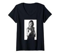 Femme Acteur Roddy Piper They Live Wrestler par Michael Grecco T-Shirt avec Col en V