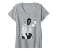 Femme Acteur Sidney Poitier 1961 Photographie d'archive Duffy T-Shirt avec Col en V
