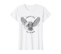 Femme Actuellement Feral Still The Bride Bachelorette Owl T-Shirt