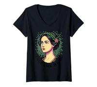 Femme Ada Lovelace Code comme Une Fille T-Shirt avec Col en V