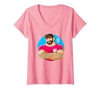Femme Adam aime croiser les bras - Sakura T-Shirt avec Col en V