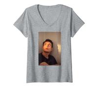 Femme Adam Ant Kings of The Wild Frontier par Virginia Turbett T-Shirt avec Col en V