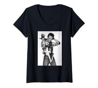 Femme Adam & The Ants Strip Tour, Stand and Deliver T-Shirt avec Col en V