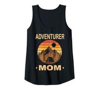 Femme Adventurer Mom Retro Camping Mountain Randonnée Nature en Plein air Débardeur