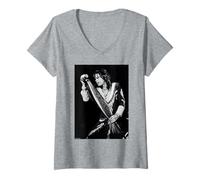 Femme Aerosmith Live Steven Tyler par Michael Grecco T-Shirt avec Col en V