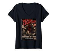 Femme Affiche rétro du Film Return of The Legacy Code développeur Informatique T-Shirt avec Col en V