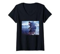 Femme Affrontement Final du Highlander Connor MacLeod T-Shirt avec Col en V