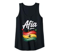 Femme Afia Ghana Drapeau Ghana nom d'anniversaire Cadeau Débardeur