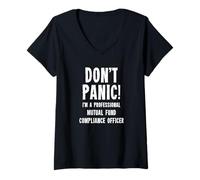 Femme Agent de conformité des Fonds communs de Placement T-Shirt avec Col en V