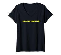 Femme Ah Ah Lukin pour T-Shirt avec Col en V