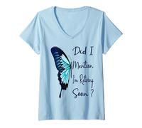Femme AI-Je mentionné Que Je prendrais bientôt ma Retraite ? Retraite Amusante 2026 T-Shirt avec Col en V