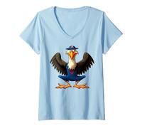 Femme Aigle Yoga/Yogi Aigle T-Shirt avec Col en V
