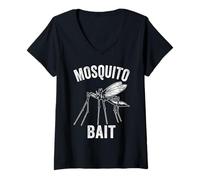 Femme Aimant Humoristique pour moustiques T-Shirt avec Col en V
