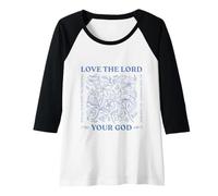 Femme Aime Le Seigneur Ton Dieu de Tout Ton cœur Luc 10:27 Manche Raglan
