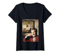 Femme Ain't That A Shame Singer Pat Boone par Michael Grecco T-Shirt avec Col en V