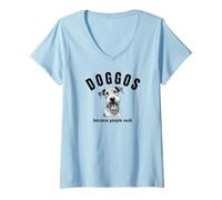 Femme Airedale Terrier - des Chiens Parce Que Les Gens sont nuls T-Shirt avec Col en V