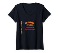 Femme Al-Farabi Fondateur de l'épistémologie Alpharabius T-Shirt avec Col en V