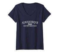 Femme Albuquerque Nouveau-Mexique T-Shirt avec Col en V