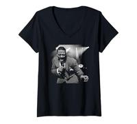Femme Alexander O'Neal R&B Singer par Stephen Wright T-Shirt avec Col en V
