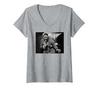 Femme Alexander O'Neal US R & B Singer par Stephen Wright T-Shirt avec Col en V