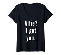 Femme Alfie? Je t’ai eu. T-Shirt avec Col en V