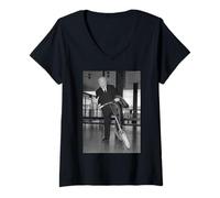 Femme Alfred Hitchcock Directeur Psycho Film Master of Suspense T-Shirt avec Col en V