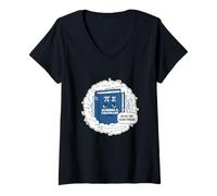 Femme Algèbre et calcul - Problèmes de Livre Triste - Math Teacher Dad Blague T-Shirt avec Col en V