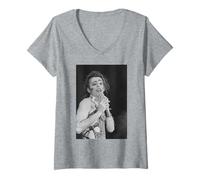 Femme Alice Cooper en direct lors de la tournée des forces spéciales de Hammersmith T-Shirt avec Col en V