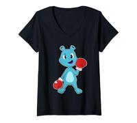 Femme Alien Boxer Gants de Boxe Boxe T-Shirt avec Col en V